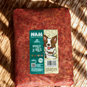 Alimento BARF: receta de res y pollo