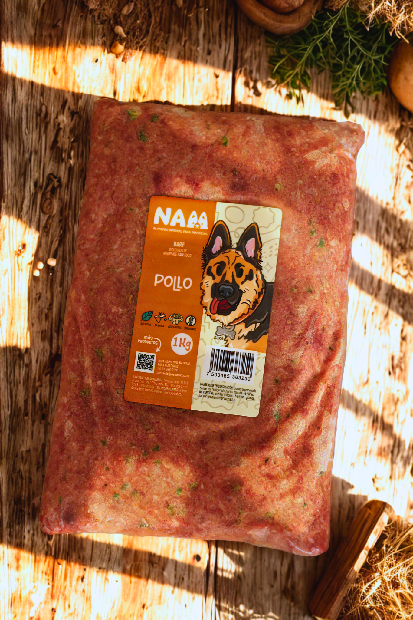 Alimento BARF:receta de pollo